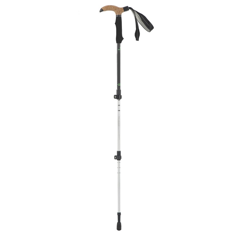 3 Section Retractable Hiking Stick Aluminum Alloy Mountaineering Balance Pole