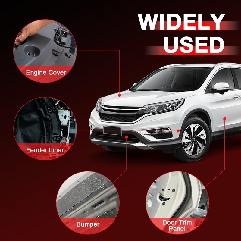 100PCS Fender Bumper Clips 91503-SZ3-003 10mm Fit for Honda and