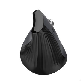 Taimousetvs Vertical Ergonomic Wireless Mouse - Silent Click, Triple Mode (2.4G+BT5.0×2), Adjustable DPI up to 4800, 7-Color Auto Cycling Light for Computer, Laptop, Notebook, PC (Black)