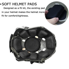 Airsoft Helmet Pads, 19pcs/Replacement Bike Motorcycle Padding Kit Tactical Helmet EVA Foam Insert Bicycle Accessories Soft and Durable, Helmet Foam Pads for MICH CS FMA ACH USMC PASGT