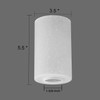 Voguad 3 Pack Frosted Seeded Glass Cylinder Lamp Shade, Light