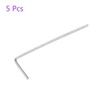 sourcing map 5 Pack 0.9 mm Hex Key L-Shape Long