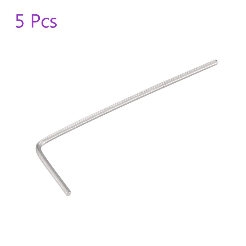 sourcing map 5 Pack 0.9 mm Hex Key L-Shape Long
