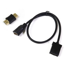 MAXWIN CAB-HD10-50 HDMI Cable for Car Navigation System, A Type (Female) to E Type (Male) HDMI Converter, Car Navigation Accessories, 50cm
