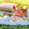 Bekith Picnic Basket Natural Split Shopping Storage Basket Woven Hamper