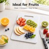 2PCS 15cmx25cm Small Chopping Board,Plastic Chopping Board(White)