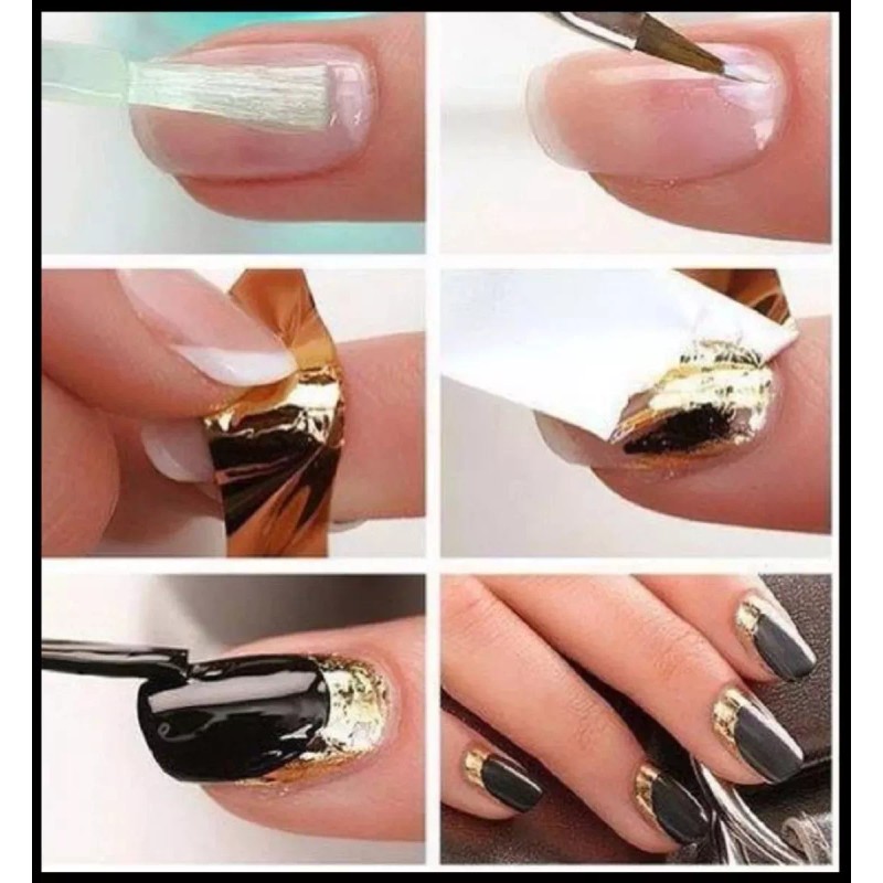 KFMX Pegamento Para Foil Mussa Transfer Para Uñas Y Acrílicas