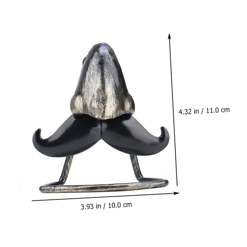 MAGICLULU 1pc Creative Beard Nose Eyeglass Holder Unique Desktop Ornament