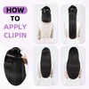 Nuzusa Clip in Hair Extensions Real Human Hair,100% Brazilian Remy