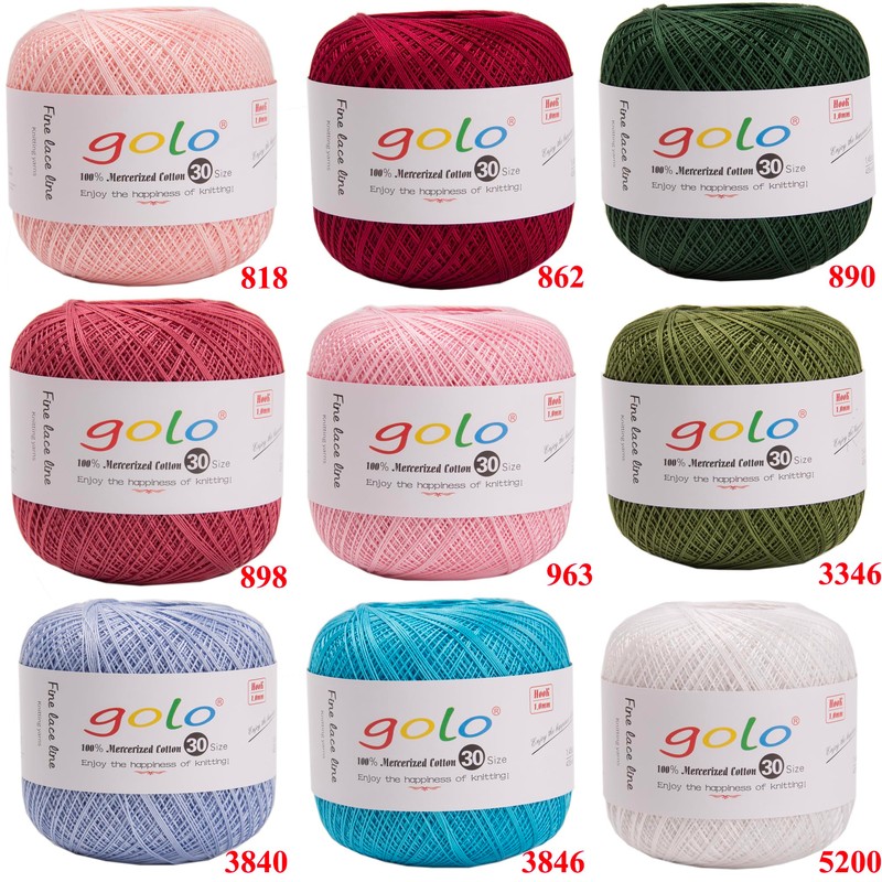 golo Crochet Thread Knitting Yarns for Hand Work Tatting Yarn