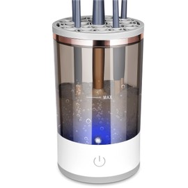 DOTSOG Upgraded Electric Makeup Brush Cleaner and Dryer Automatic Brush Cosmetic Supplies Storage Box Deep Cosmetic Brush Spinner for Brushes (XSQ)