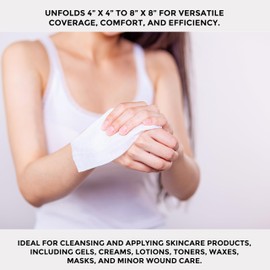 ForPro Professional Collection ForPro Professional Collection All-Purpose Lint-Free 4-Ply Esthetic Wipes, Non-Woven, For Salon and Spa Use, Soft, Strong and Durable, Latex-Free, 4" x 4", 200-Count