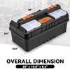 Auto Dynasty Tool Box Set Portable 2-layer Folding Toolbox with