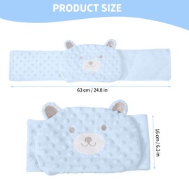 KBIBCK Kirschkernkissen Baby, Baby Wärmegürtel aus Kirschkernen, Körnerkissen aus 100% Baumwolle Weiß, Gegen Koliken & Bauchschmerzen, Wärmekissen für Mikrowelle, Hipoallergen & Waschbar