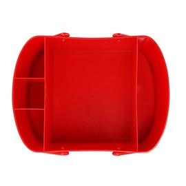 Mr. Bar-B-Q Watermelon Caddy Grilling Caddy BBQ Utensil Caddy with Fold Down Carry Handles for Organizing Condiments, Tools for Grill, BBQ, Picnics, Household Cleaning