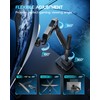 ARES WING Single Monitor Mount with USB, Ultrawide Monitor Arm