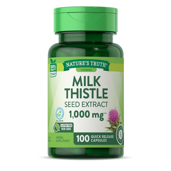 Nature's Truth Milk Thistle Seed Extract 1000 mg, 100 Count