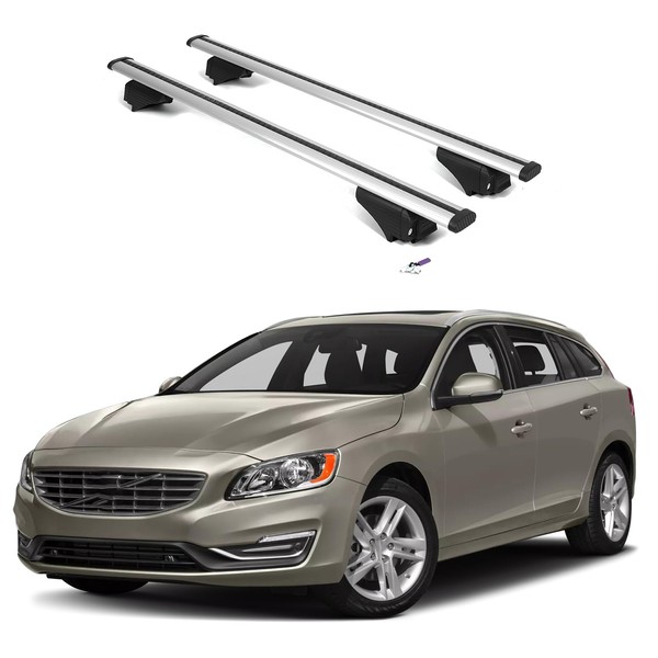 ERKUL Roof Rack Cross Bars for Volvo V60 2015-2018 |