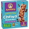 Annie's Gluten Free Chewy Granola Bars, Double Chocolate Chip, 5