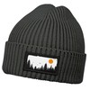 Neverless® Men's Beanie Winter Hat with Patch Print Forest Trees