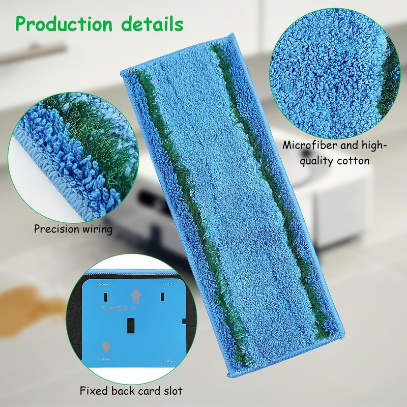 Pack of 10 washable mop pads for Braava Jet M6