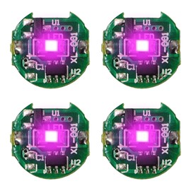 Nishihaya Compact LED Light 4-Piece Set Magnetic Switch Wireless Plastic Model Figure Gunpla Diorama Mini Lighting (Pink)
