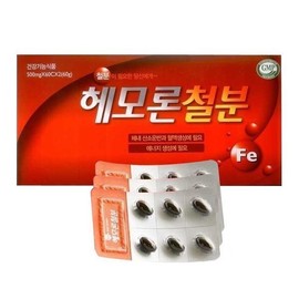 Jongkundang Health 헤모론 철분 500mgx120캡슐 성장기어린이 임산부 영양제 Hemoron Iron 500mg x 120 Capsules Nutritional Supplement for Growing Children and Pregnant Women