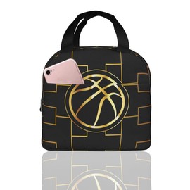 Lunch Bag, Insulated, Basketball, Basketball, Basketball, Bento Bag, Insulated, Waterproof, Leak Proof, Large Capacity, Large Capacity, Bento Bag, Handbag, Kids, Men's, Women's, Tote Bag, Handbag,