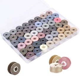 48 Pcs Bobbins 48 Assorted Colors Pre-Wound Sewing Threads (Morandi)
