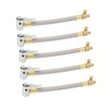 5pcs 10cm Tire Inflator Hose Quick Inflation Air Pump Extension