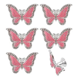 ZH-ZHENGHENG 6 Pack Cabinet Knobs and Drawer Pulls - Elegant Butterfly Design, Durable and Stylish Hardware for Cabinets and Drawers, Easy to Install, Perfect for Home and Office Furniture Upgrades