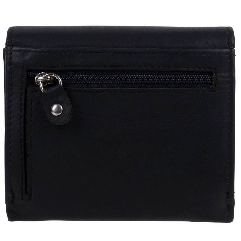 Gorjus Ladies Leather Wallet with Bow, black, Casual