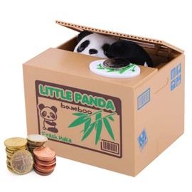 Auped Digital Money Box Electronic Piggy Bank Coin Bank for Children (Panda)