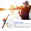 1.5m Kids Fishing Pole Orange Mini Portable Retractable Foldable Beginner