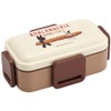 Skater PFLW4AG-A Antibacterial Fluffy Lunch Box, 2-Tier Lid, 20.1 fl