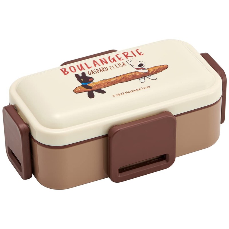Skater PFLW4AG-A Antibacterial Fluffy Lunch Box, 2-Tier Lid, 20.1 fl