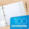 Oxford Blank Write On Binder Dividers, 1/5 Cut Tabs, 3