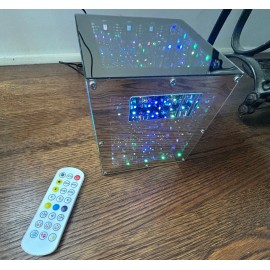 StorageCheetah Tesseract Hyper Cube LED Storage Container Box: Hold small electronics + more!