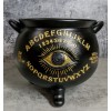 Large Wicca Witchcraft Black Magic Spirit Board Evil Eye Cauldron