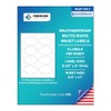 Premium Label Supply Waterproof Matte White Sticker Labels – 3.33"