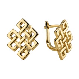 Women's Silver Earrings Silver Gold Plated Infinity Gift Wrapping Gift Ideas for Women, Silver