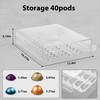 ZhiYo-Life Clear Coffee Pod Organizer for Nespresso Vertuo, Double Sided