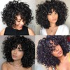 andromeda Short Curly Wigs for Black Women Soft Black Curly