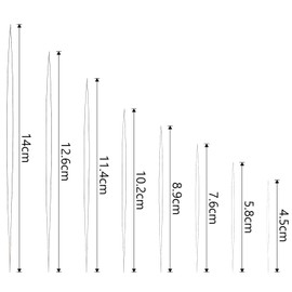 OWLMATE Pack of 8 Needles for Beading Threading, 8 Sizes, Beading Needles for Crafts and Jewellery Making, with Test Tube for Crafts and Jewellery Making