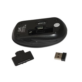 Link lkmos02 Wireless Mouse 1000 dpi 3 Buttons USB Receiver Black