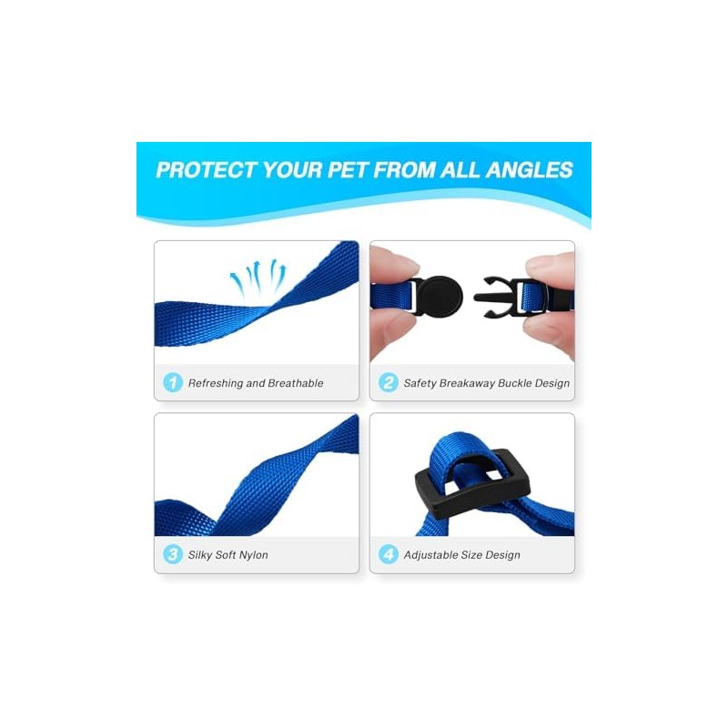 LAFAYI - Collar de perro para cachorro, 18 unidades, ajustable,
