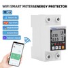 Intelligent Energy Meter Wi-Fi AC 63A 80-300V Protection Against Intelligent