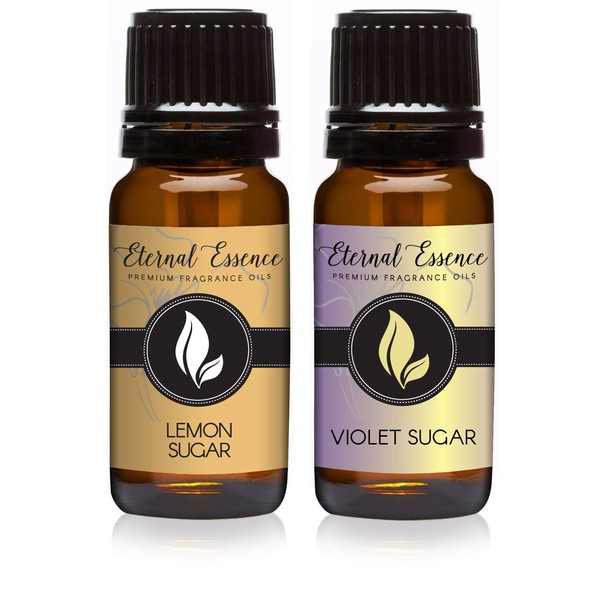 Pair (2) - Lemon Sugar & Violet Sugar - Premium Fragrance Oil Pair - 10ML