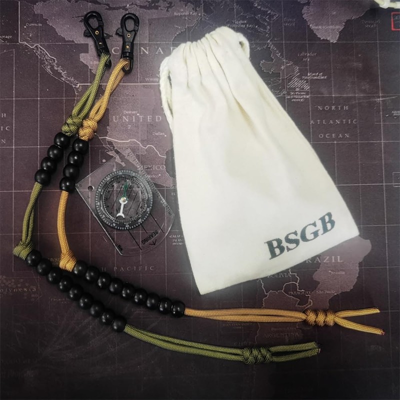 BSGB 2pcs Ranger Pace Count Beads Army Ranger Pace Beads