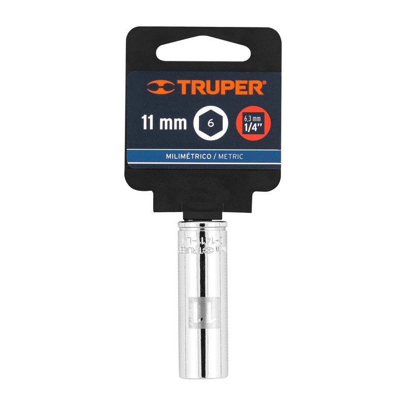Truper D-1411-LM, Dado largo de 6 puntas mm, 11 mm,